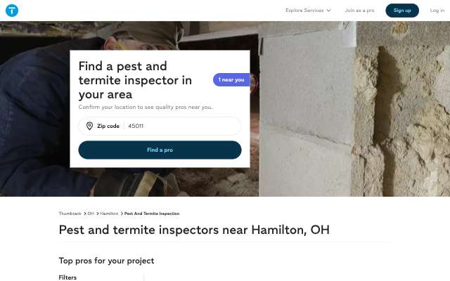 Greenix Pest Control - Cincinnati's page as the assistant saw it