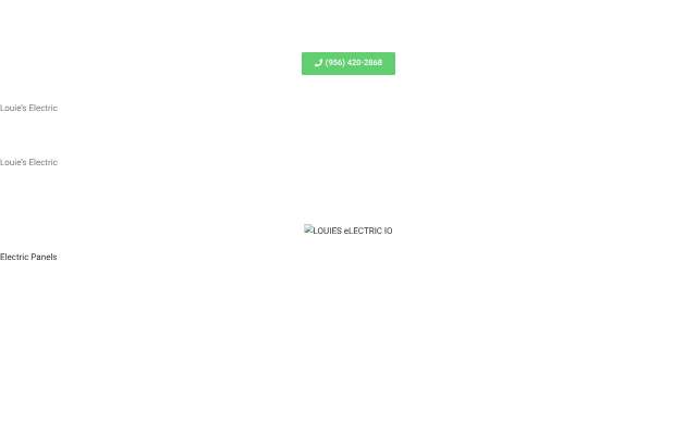 Louie's Electric's page as the assistant saw it