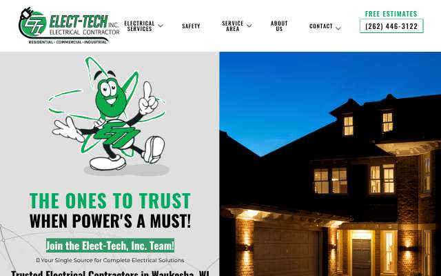 Elect-Tech, Inc.'s page as the assistant saw it