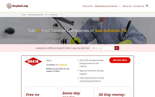 Orkin's page as the assistant saw it