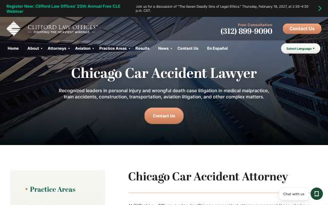 Clifford Law Offices (120 N LaSalle St, Chicago)'s page as the assistant saw it