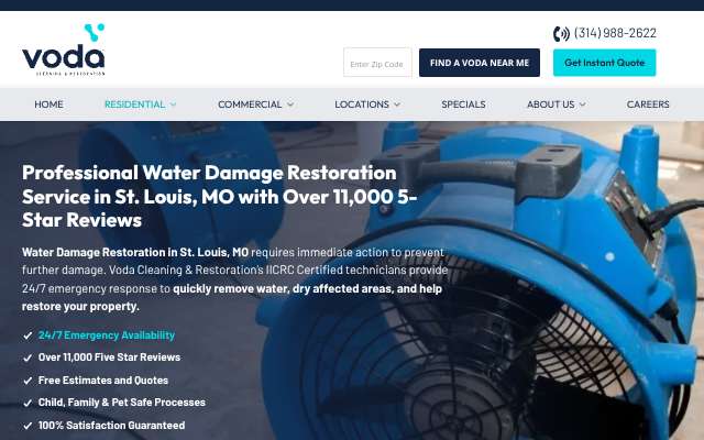 Page cited for Voda Cleaning & Restoration of St. Louis
