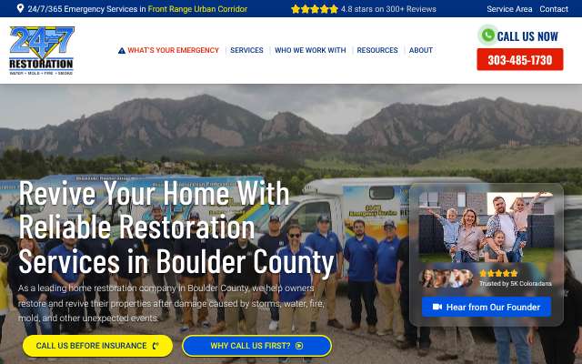 Page cited for 24-7 Restoration, Inc.