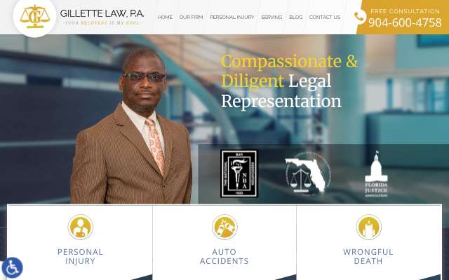 Gillette Law, P.A.'s page as the assistant saw it