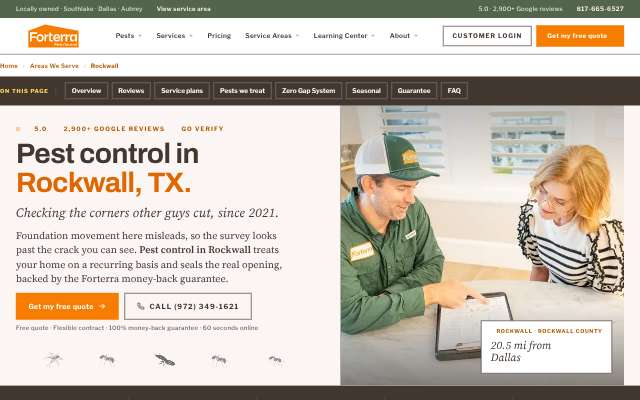 Page cited for Forterra Pest Control
