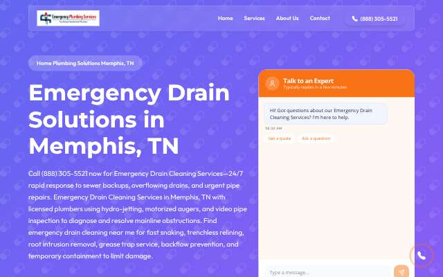 Icon Plumbing (Memphis)'s page as the assistant saw it