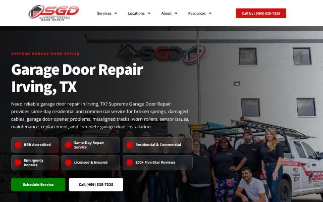 Page cited for Supreme Garage Door Repair