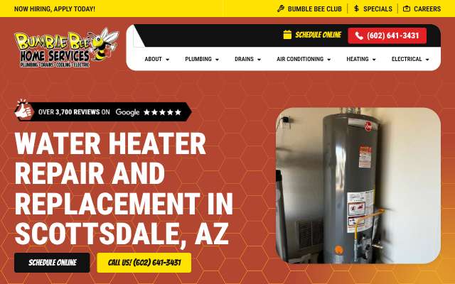 Page cited for Bumble Bee Home Services