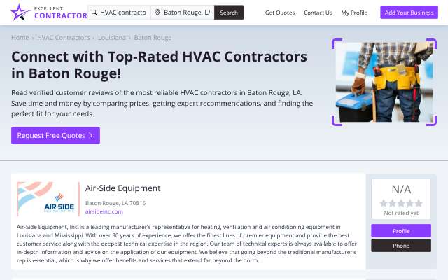 River City's Total Maintenance's page as the assistant saw it