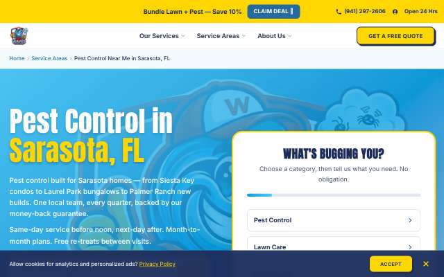 Page cited for Waves Pest Control