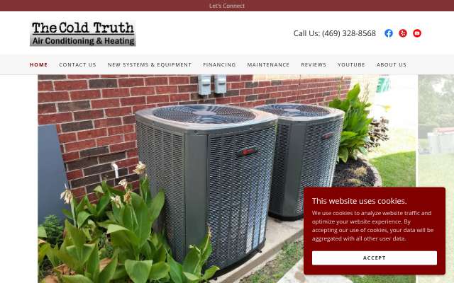 The Cold Truth's page as the assistant saw it