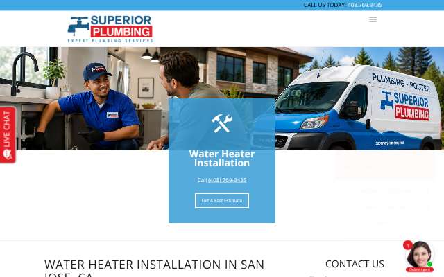 Page cited for Superior Plumbing & Drain Cleaning Services - San Jose