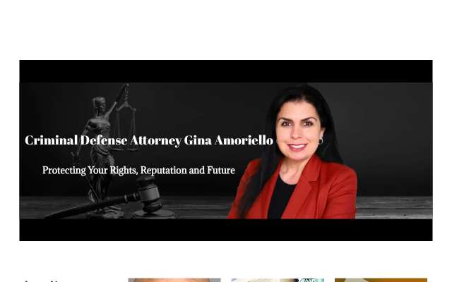 Gina A. Amoriello's page as the assistant saw it