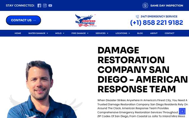 Page cited for American Response Team