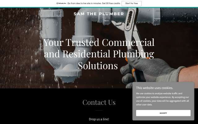 Page cited for Sam The Plumber