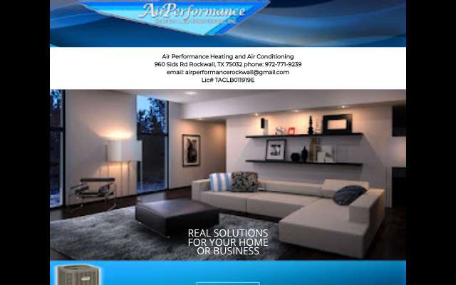 Air Performance Heating and Air Conditioning's page as the assistant saw it
