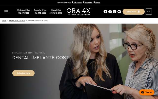 ORA 4X's page as the assistant saw it