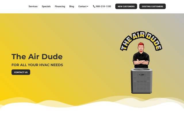 The Air Dude's page as the assistant saw it