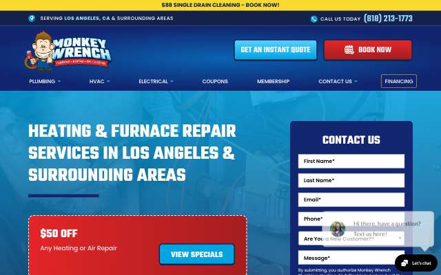 Monkey Wrench's page as the assistant saw it