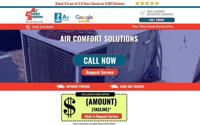 Air Comfort Solutions's page as the assistant saw it