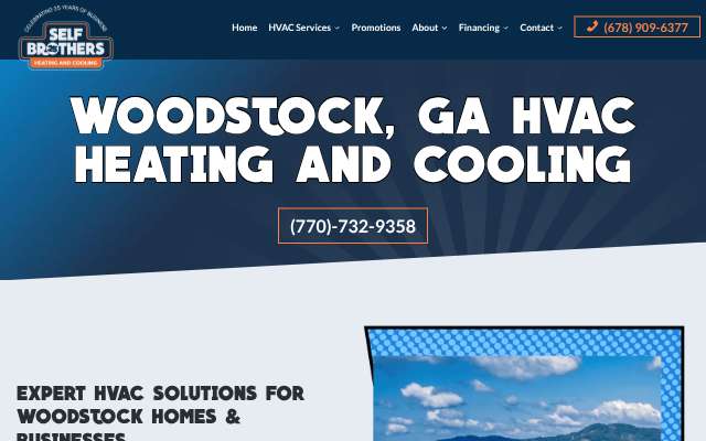 Self Brothers Heating & Cooling's page as the assistant saw it