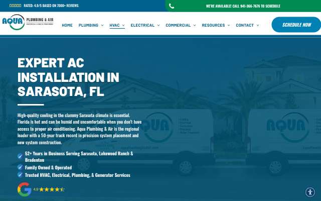 Page cited for Aqua Plumbing & Air Sarasota