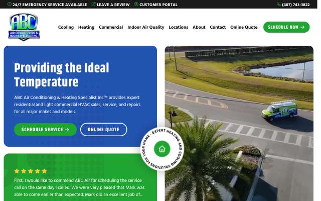 Page cited for ABC Air Conditioning and Heating Specialist