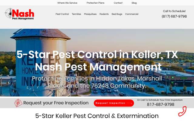 Page cited for Nash Pest Management