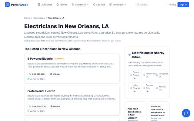 Current Solutions Electric's page as the assistant saw it