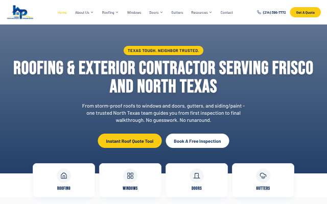 Page cited for High Performance Roofing