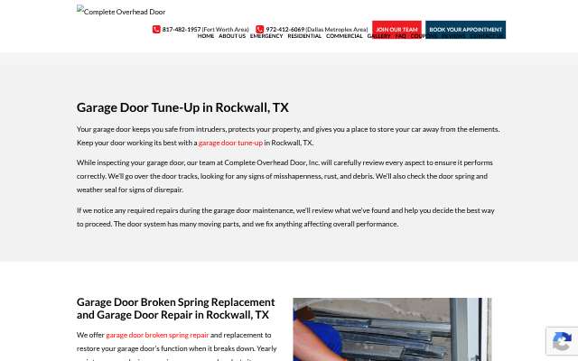 Page cited for Complete Overhead Door