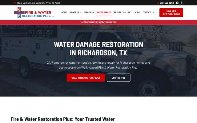 Page cited for Fire & Water Restoration Plus