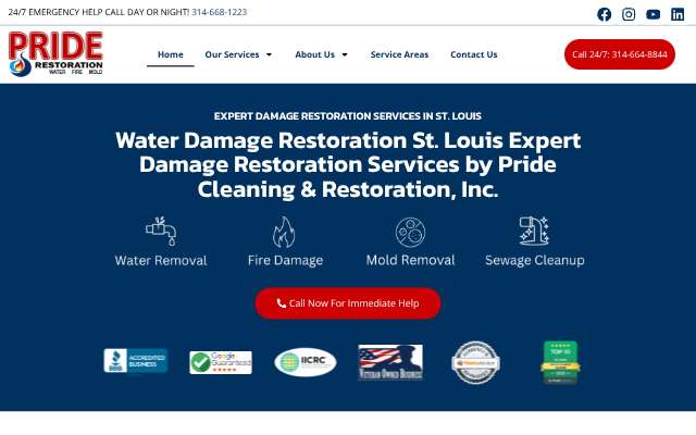 Page cited for Pride Cleaning & Restoration, Inc.