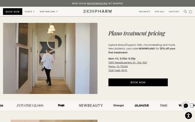 Page cited for Skin Pharm Plano