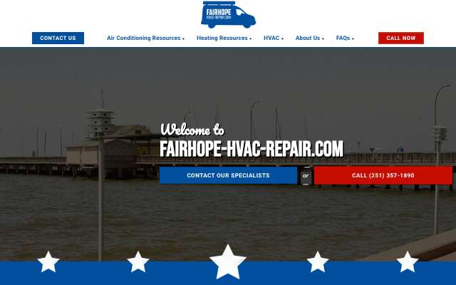 Fairhope HVAC Repair's page as the assistant saw it