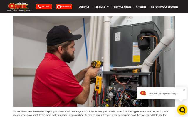 Mister Quik Home Services's page as the assistant saw it