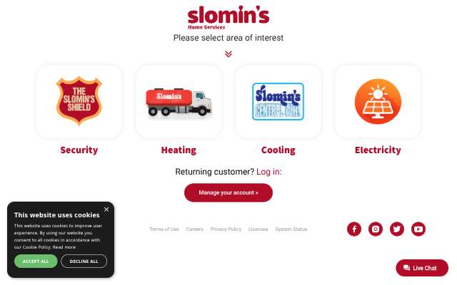 Slomin's's page as the assistant saw it