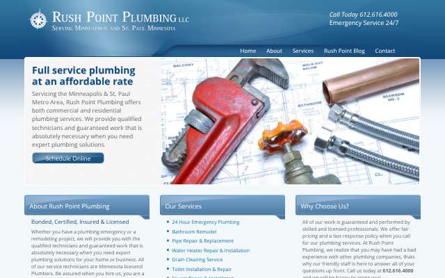 Page cited for Rush Point Plumbing