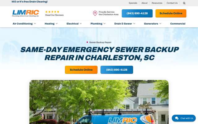 Page cited for LimRic Plumbing, Electrical, Heating & Air