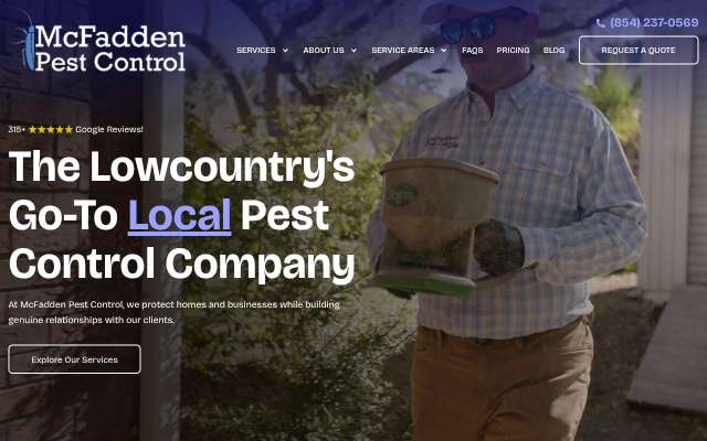 Page cited for McFadden Pest Control