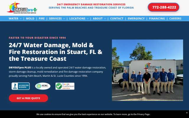 DRYOUTpro PLUS's page as the assistant saw it