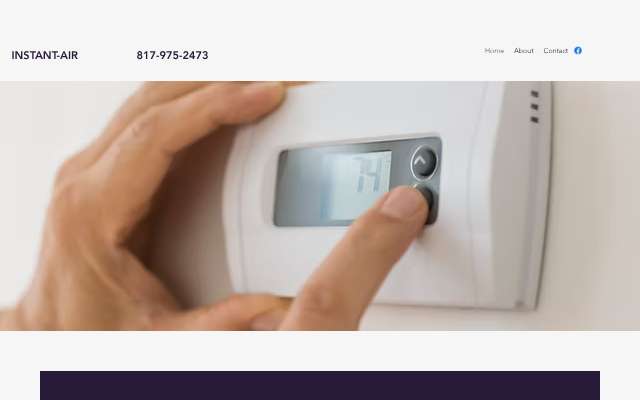 Instant Air's page as the assistant saw it