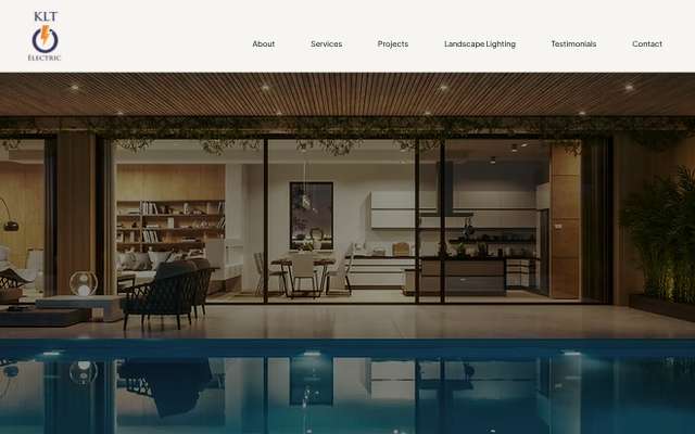 KLT Electric's page as the assistant saw it