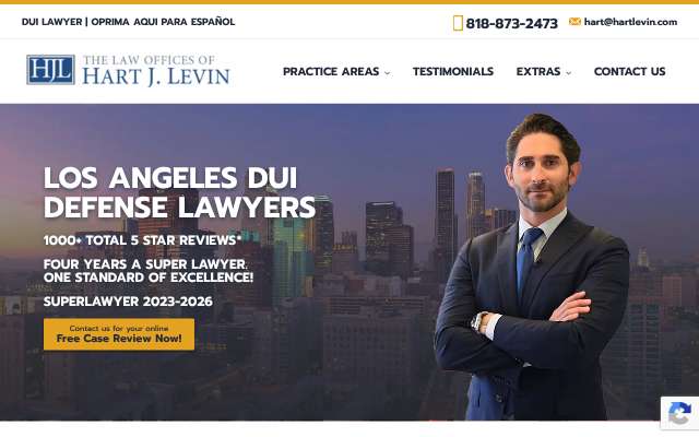 Hart J. Levin's page as the assistant saw it
