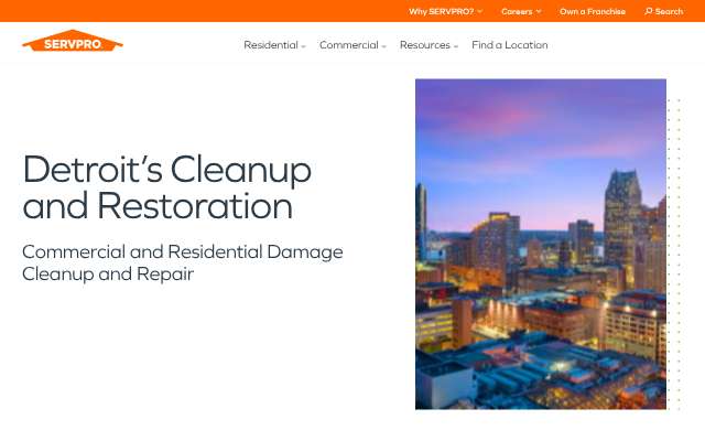 Page cited for SERVPRO of Metro Detroit