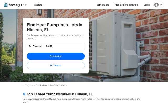 A/C Technologies's page as the assistant saw it