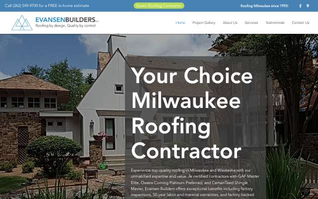 Page cited for Evansen Builders, LLC