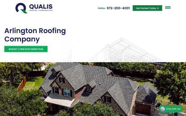 Page cited for Qualis Roofing & Construction