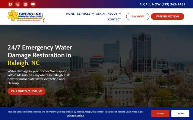 Page cited for Emerg-NC (Raleigh)