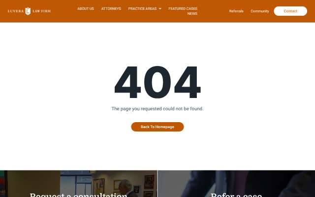 Luvera Law Firm's page as the assistant saw it